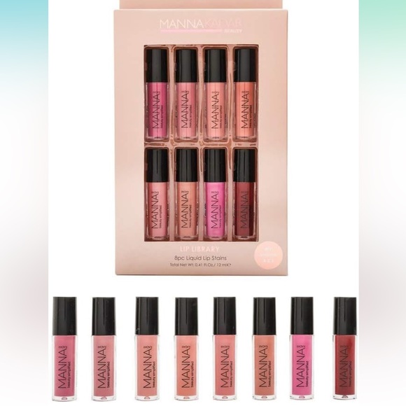 Manna Kadar Makeup Manna Kadar Lip Library Mini Liplocked Priming Gloss Stains Pink And Nude